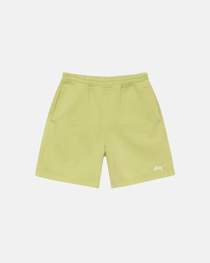 Stussy - Stock Logo Short - Pale Green - Pantalons et Shorts - 112286