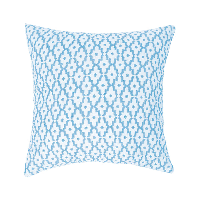 A talley santorini euro sham.