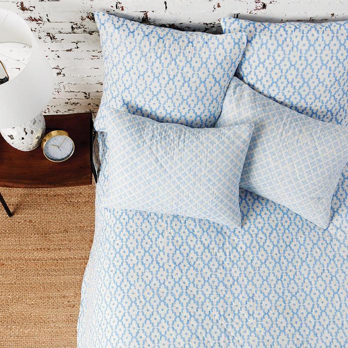 A talley santorini euro sham.