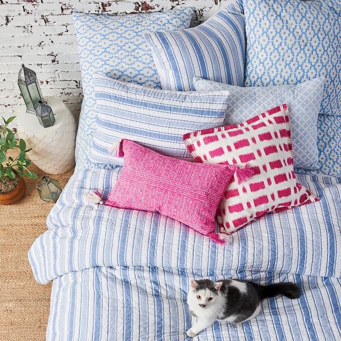 A talley santorini euro sham.
