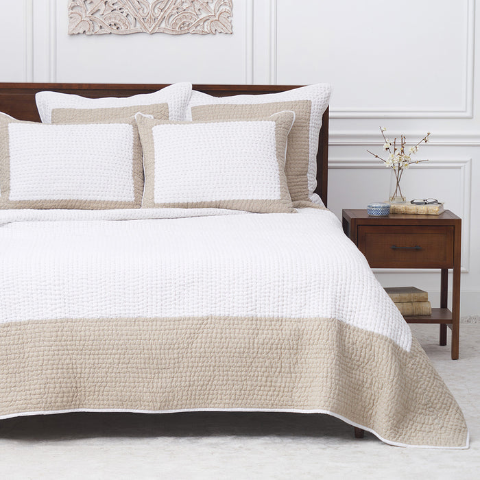 A Tamia Natural Euro Sham.