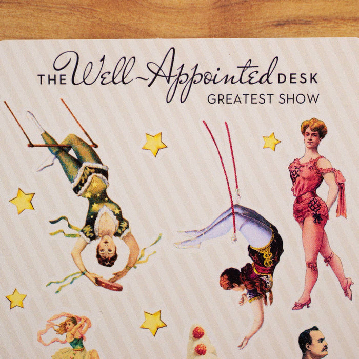The Well-Appointed Desk - Greatest Show Circus Sticker Sheet (24-012)