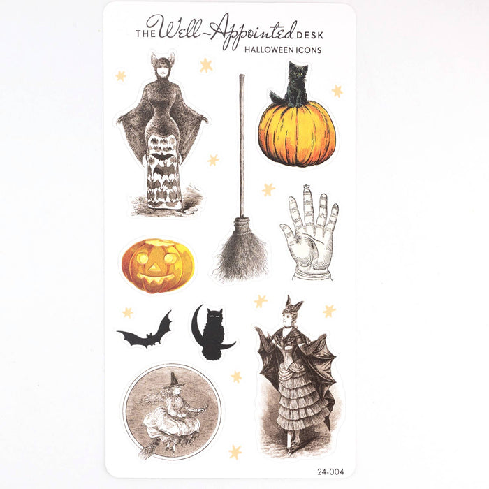 The Well-Appointed Desk - Halloween Icons Sticker Sheet (24-004)