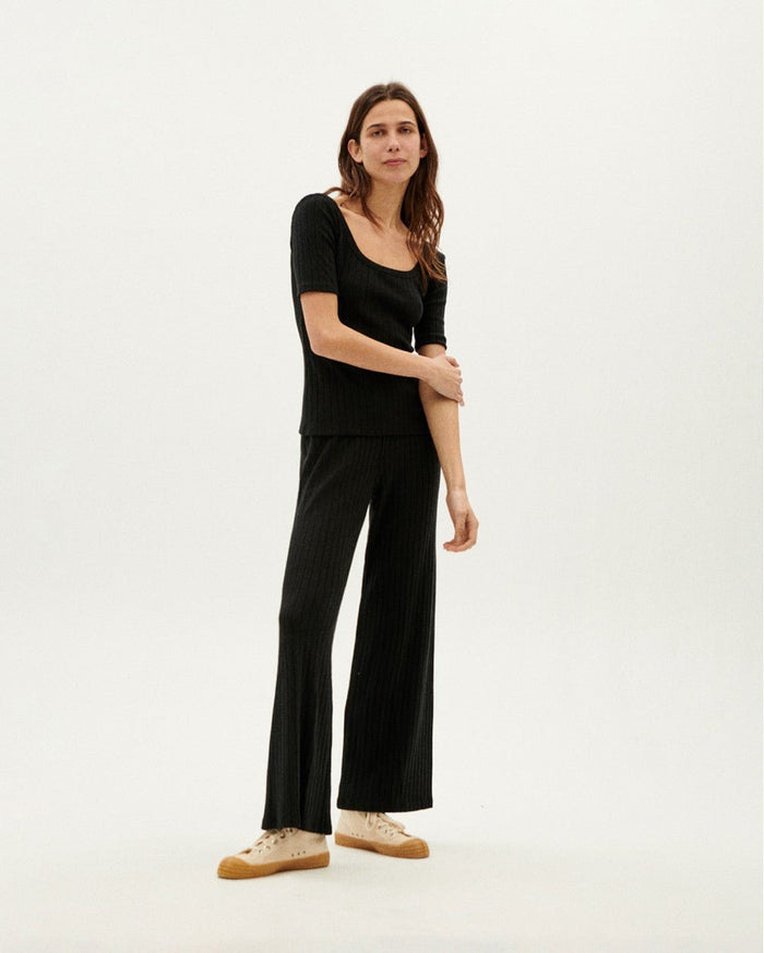 Thinking Mu - Black Trash Dalia Pants - Summer 2022-Jupes et Pantalons-WPT00075