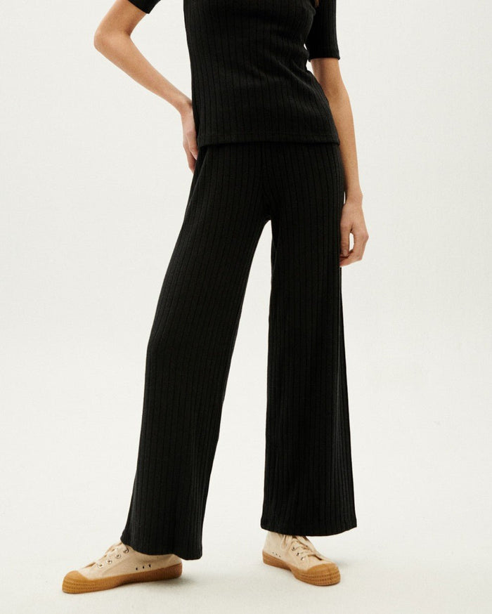 Thinking Mu - Black Trash Dalia Pants - Summer 2022-Jupes et Pantalons-WPT00075