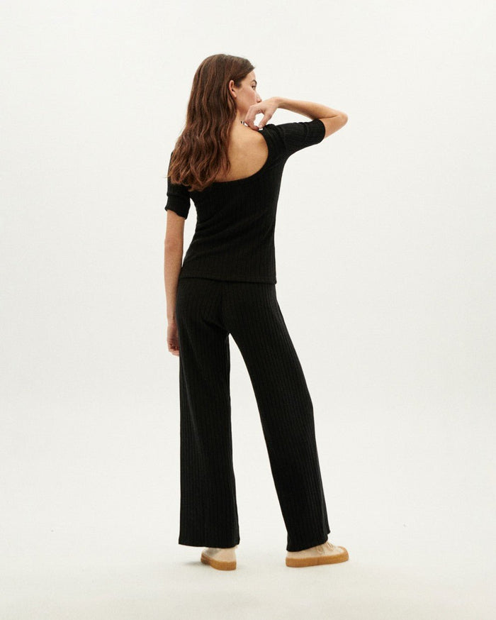 Thinking Mu - Black Trash Dalia Pants - Summer 2022-Jupes et Pantalons-WPT00075