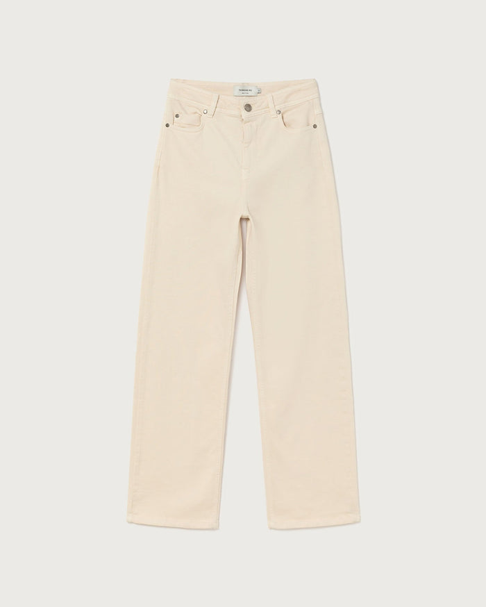 Thinking Mu - Eco-Friendly - Theresa Pants - Ivoire-Jupes et Pantalons-WPT00139