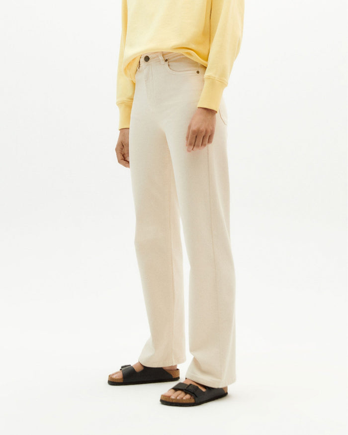 Thinking Mu - Eco-Friendly - Theresa Pants - Ivoire-Jupes et Pantalons-WPT00139