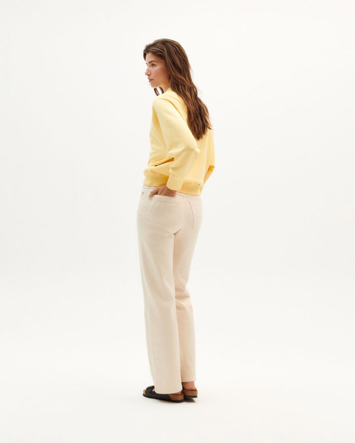 Thinking Mu - Eco-Friendly - Theresa Pants - Ivoire-Jupes et Pantalons-WPT00139