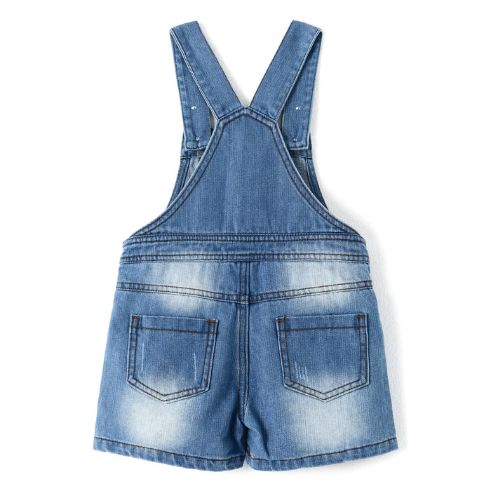 Toddler Baby Summer Front Pocket Denim Shortalls