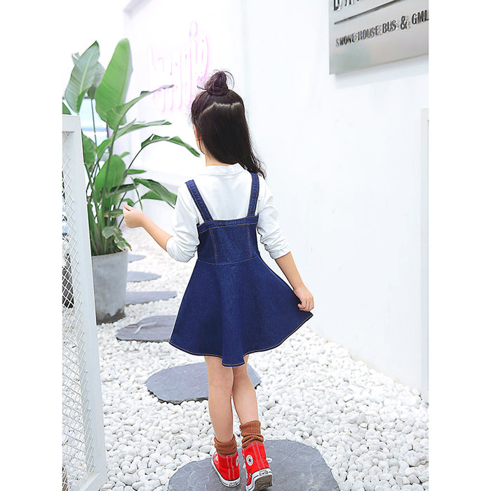 Toddler Kid Girls Blue Jean Dress