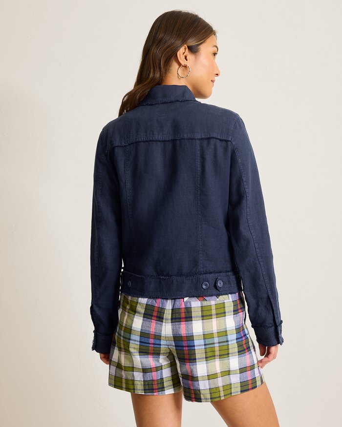TOMMY BAHAMA TWO PALMS RAW EDGE WOMANS JACKET