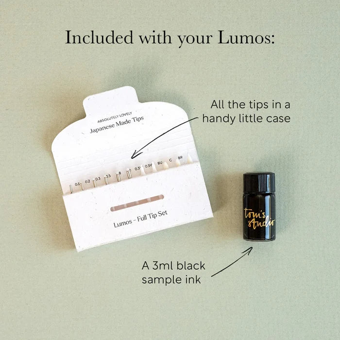 Tom's Studio Lumos Brass Special Edition Pens