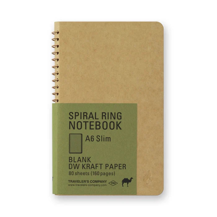 TRAVELER'S Company Blank DW Kraft Paper Spiral Ring Notebook