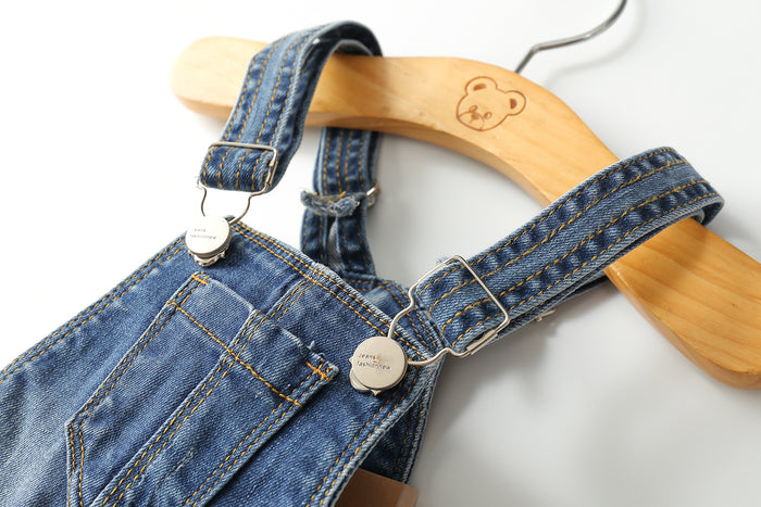 Unisex Baby Kids Toddler Slim Cute Denim Dungaree Jean Overalls