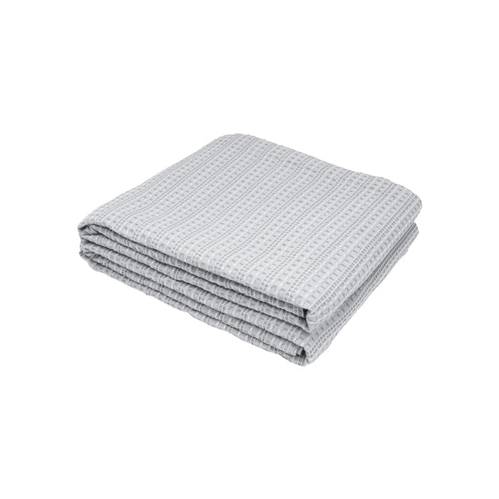 A Waffle Gray Blanket.