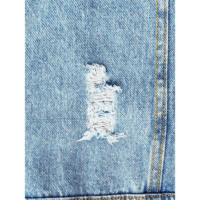 Washed Ripped Jean Vest Jacket Denim Vest Tops