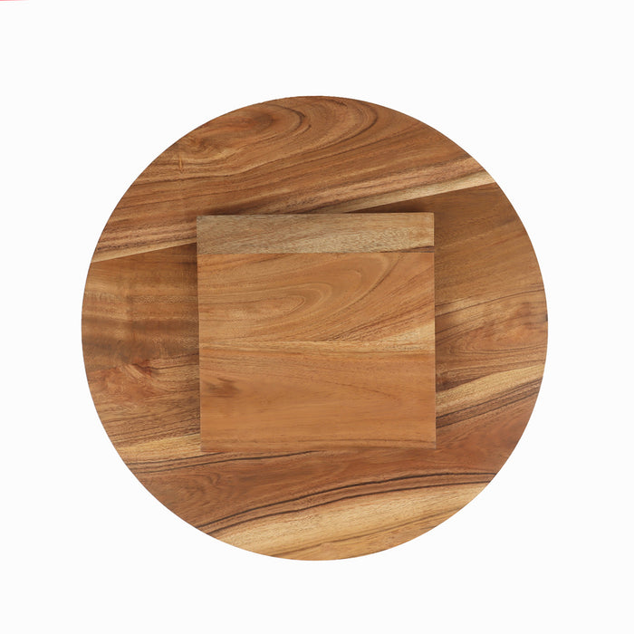 A Wave Acacia Wood Lazy Susan.