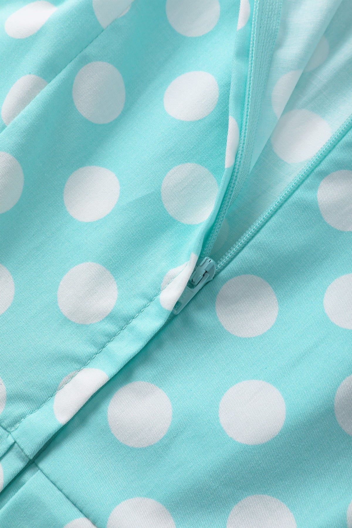 Blair Turquoise Polka Dot Mesh Dress